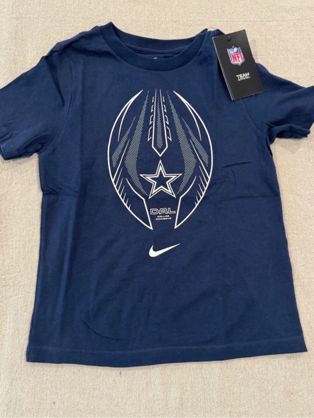 Nike Kids Navy and White Dallas Star Graphic Tee